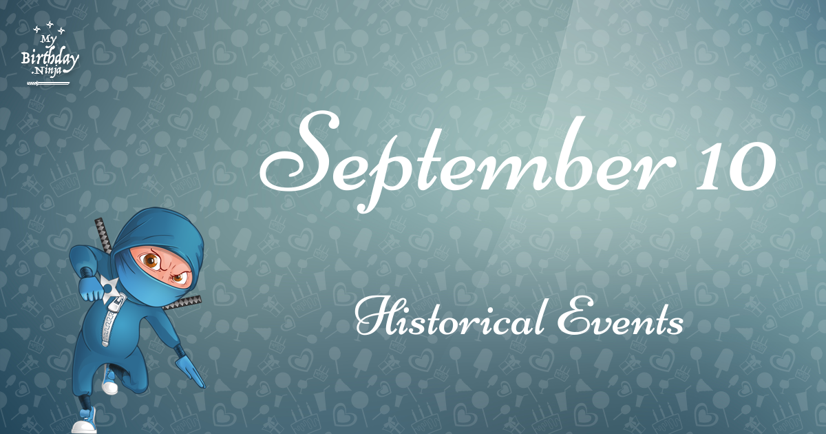 September 10 Events Birthday Ninja Poster