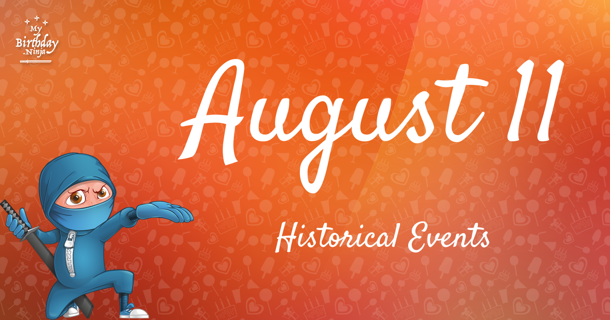 August 11 Events Birthday Ninja Poster