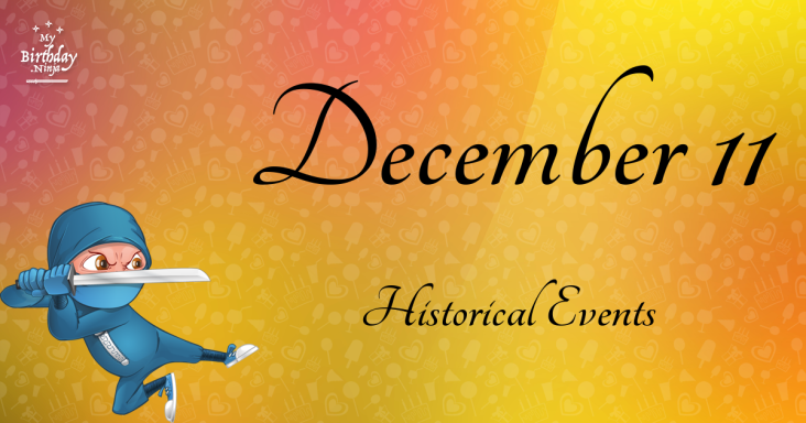 December 11 Birthday Events Poster