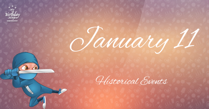 January 11 Birthday Events Poster