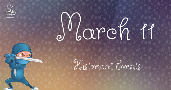 March 11 Birthday Events Poster