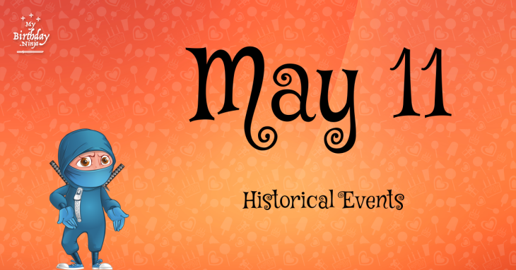 May 11 Birthday Events Poster