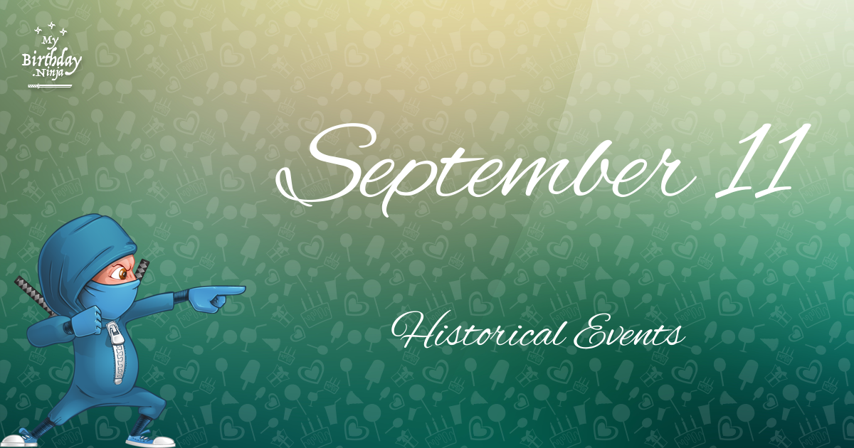 September 11 Events Birthday Ninja Poster