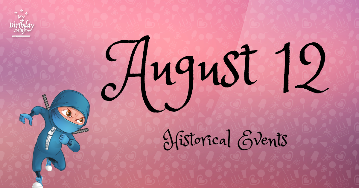 August 12 Events Birthday Ninja Poster