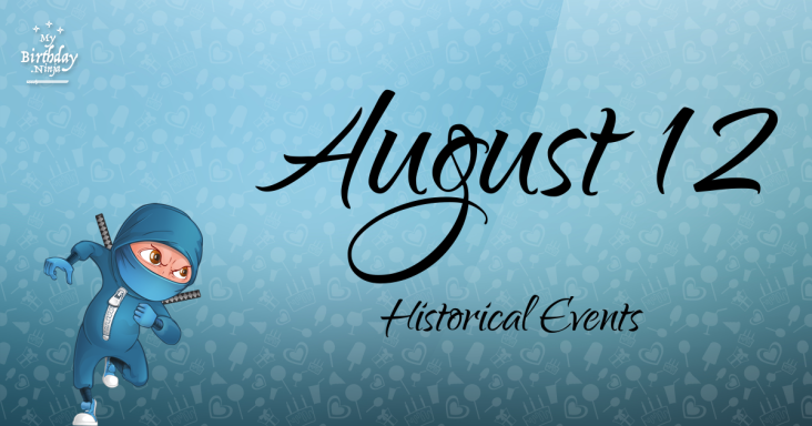 August 12 Birthday Events Poster