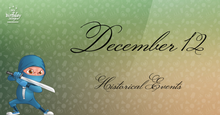 December 12 Birthday Events Poster