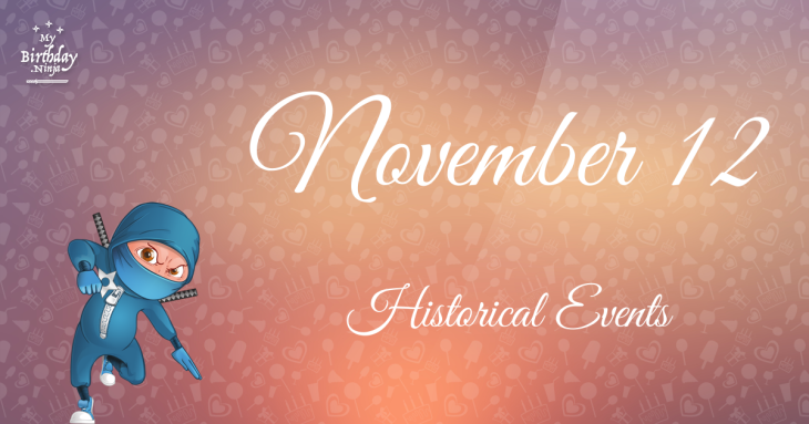 November 12 Birthday Events Poster