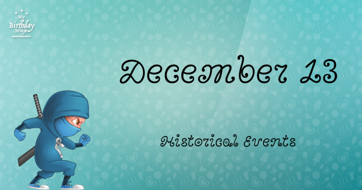 December 13 Birthday Events Poster