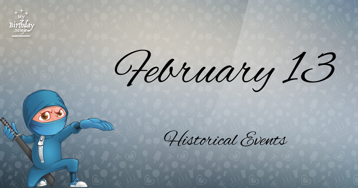 February 13 Events Birthday Ninja Poster