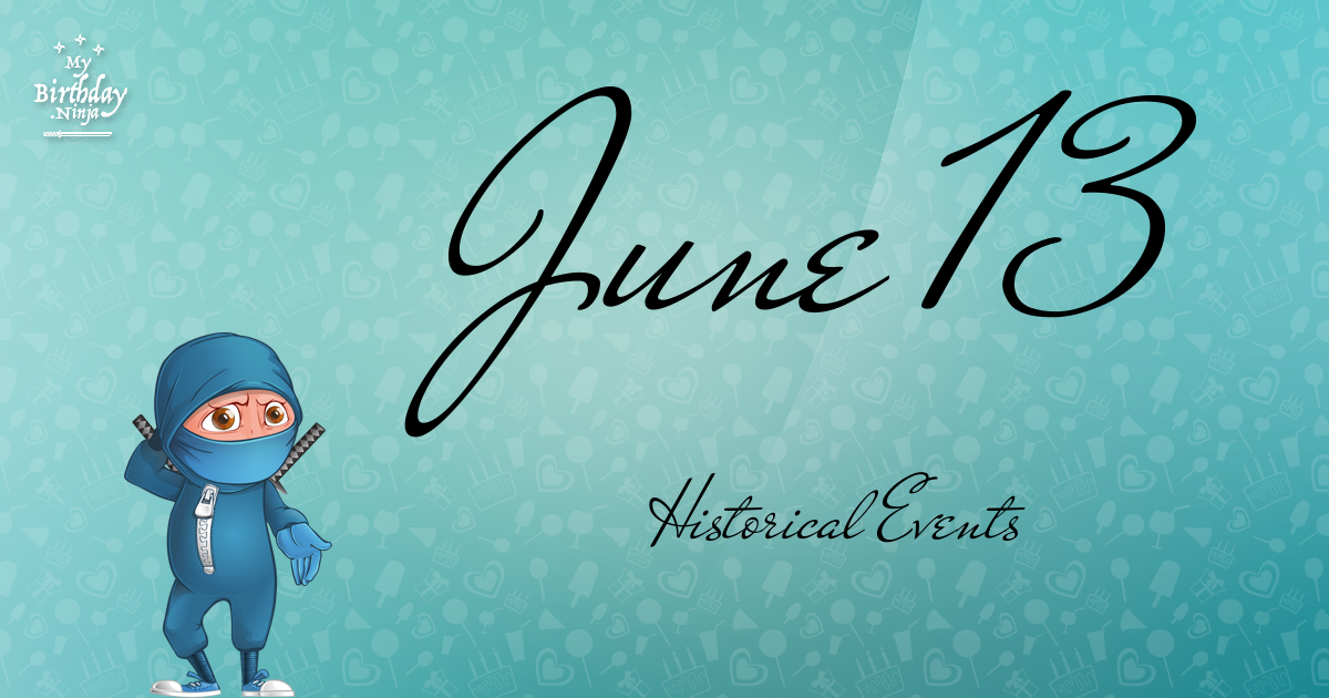 June 13 Events Birthday Ninja Poster