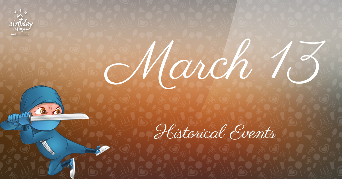 March 13 Events Birthday Ninja Poster