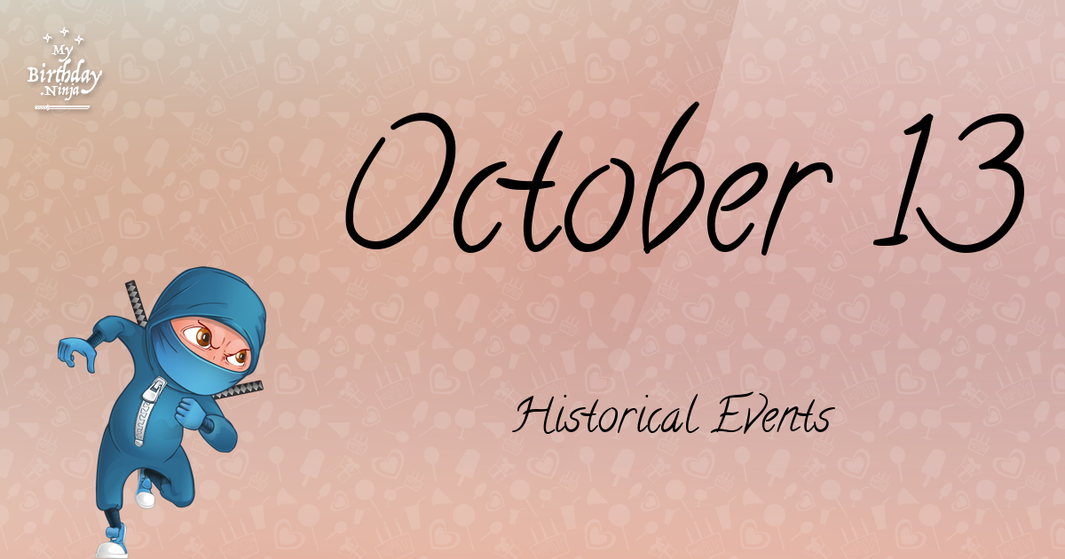 October 13 Events Birthday Ninja Poster