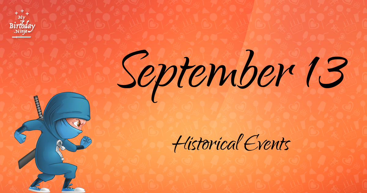 September 13 Events Birthday Ninja Poster
