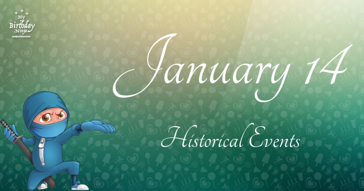 January 14 Birthday Events Poster