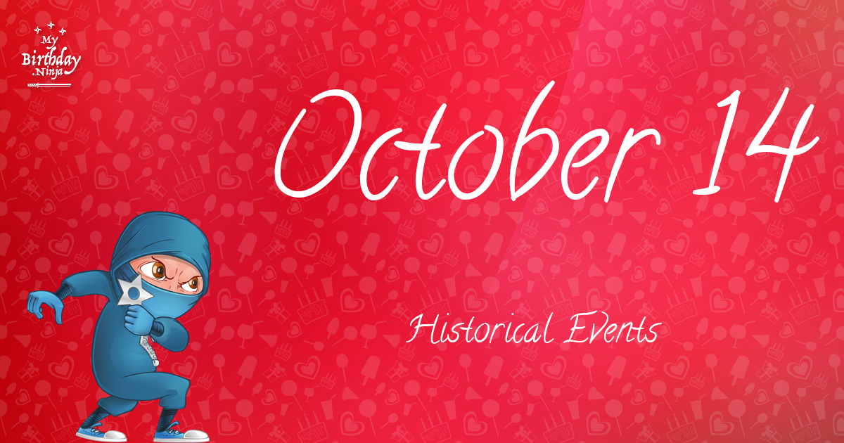 October 14 Events Birthday Ninja Poster