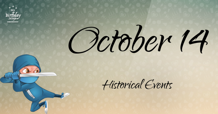 October 14 Birthday Events Poster