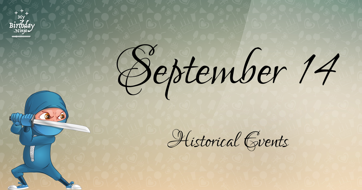 September 14 Events Birthday Ninja Poster