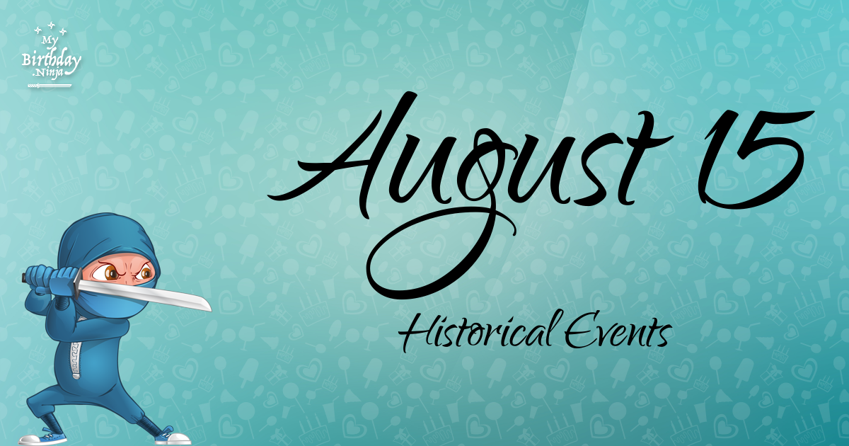 August 15 Events Birthday Ninja Poster