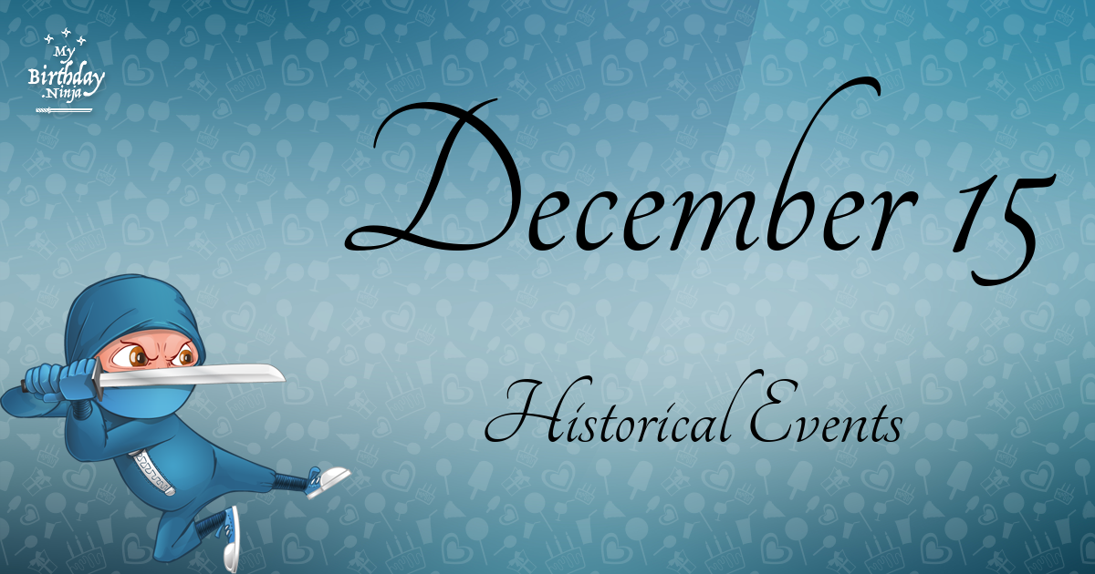 December 15 Events Birthday Ninja Poster