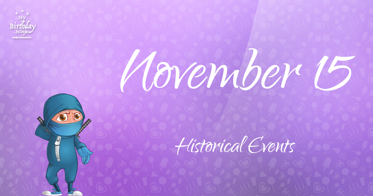 November 15 Events Birthday Ninja Poster