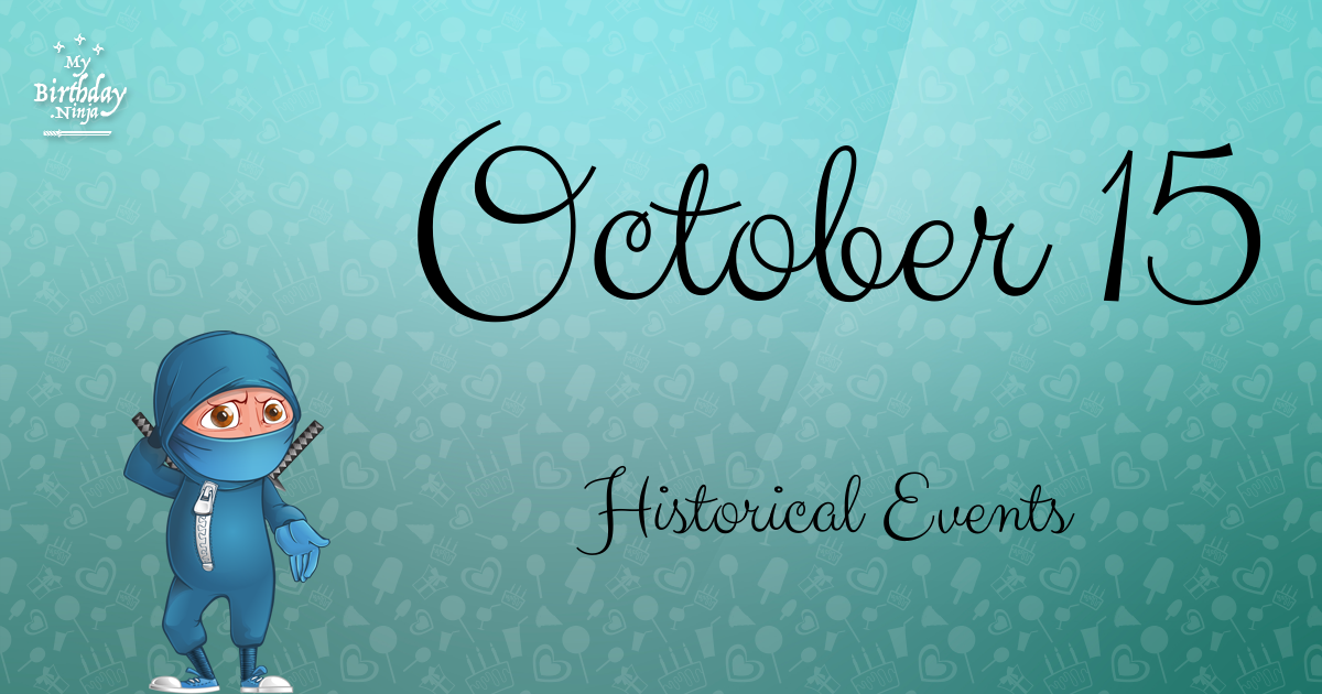 October 15 Events Birthday Ninja Poster
