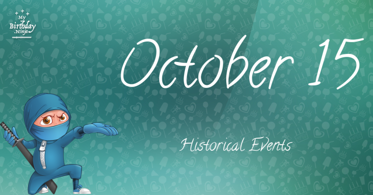 October 15 Birthday Events Poster