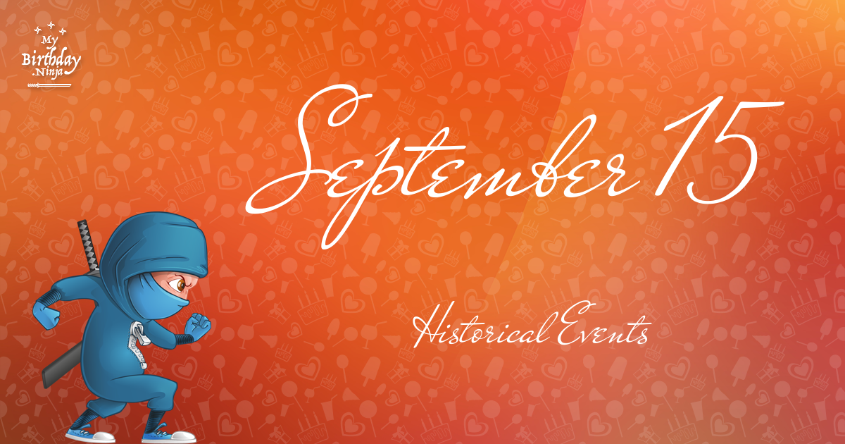 September 15 Events Birthday Ninja Poster