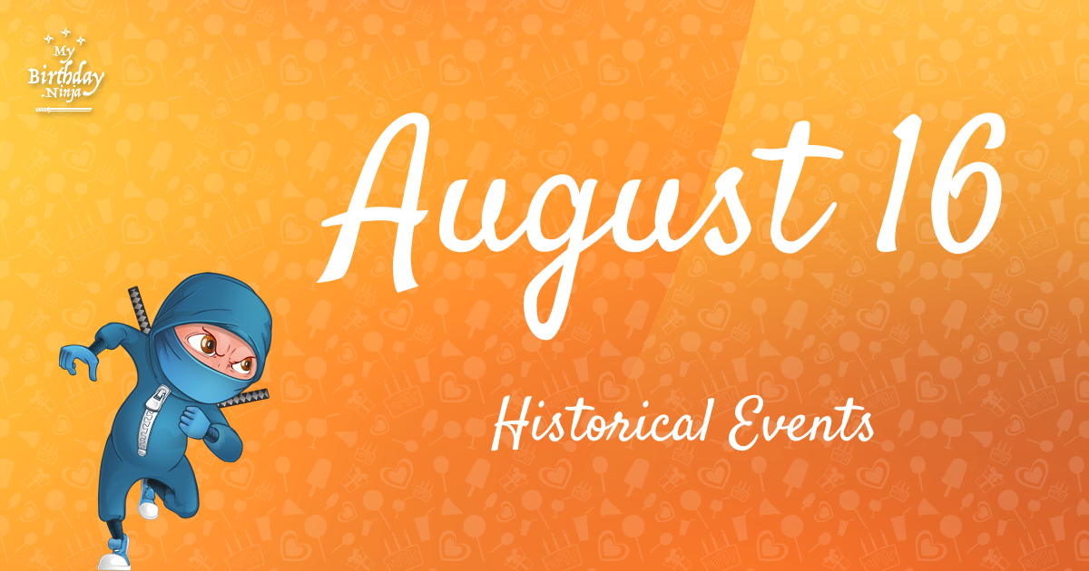 August 16 Events Birthday Ninja Poster