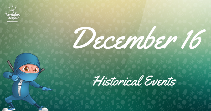 December 16 Birthday Events Poster
