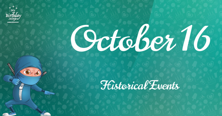 October 16 Birthday Events Poster