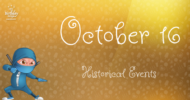 October 16 Birthday Events Poster