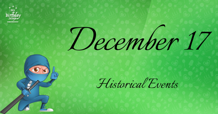 December 17 Birthday Events Poster