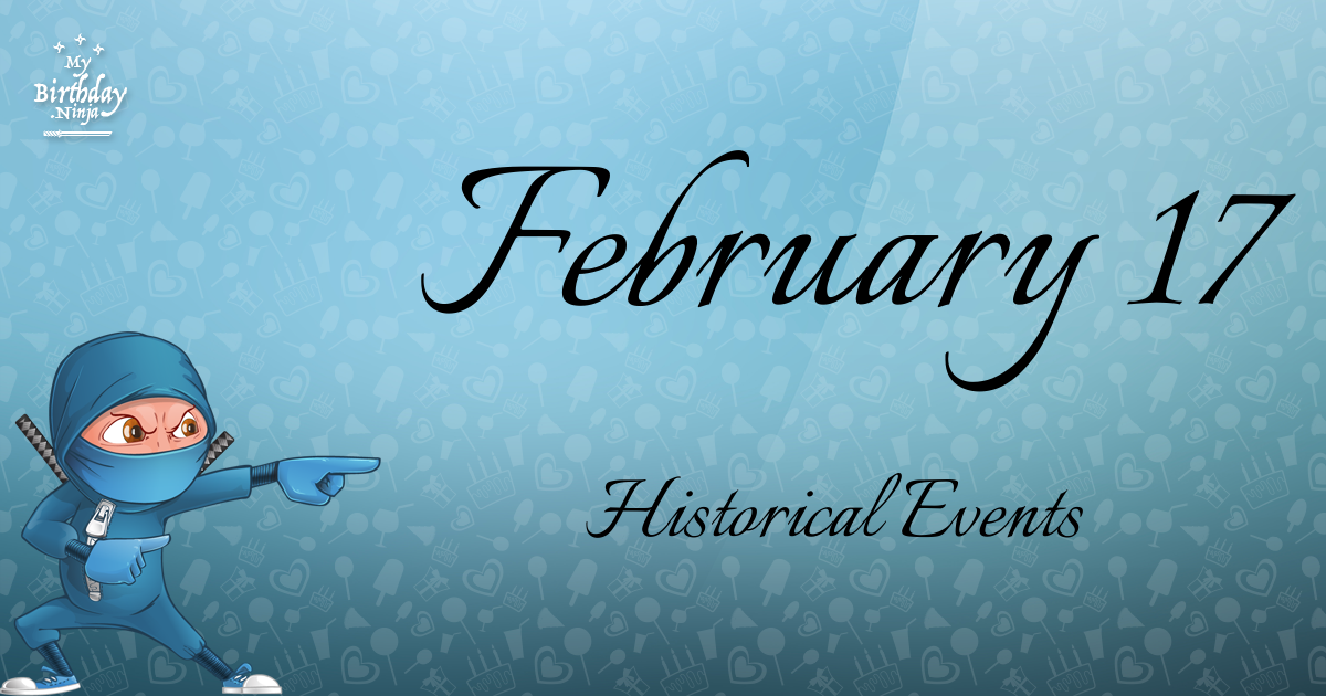 February 17 Events Birthday Ninja Poster