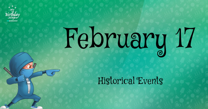 February 17 Birthday Events Poster