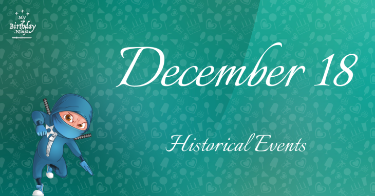 December 18 Birthday Events Poster