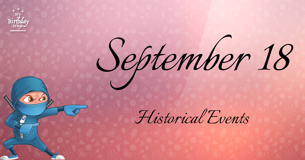 September 18 Events Birthday Ninja Poster