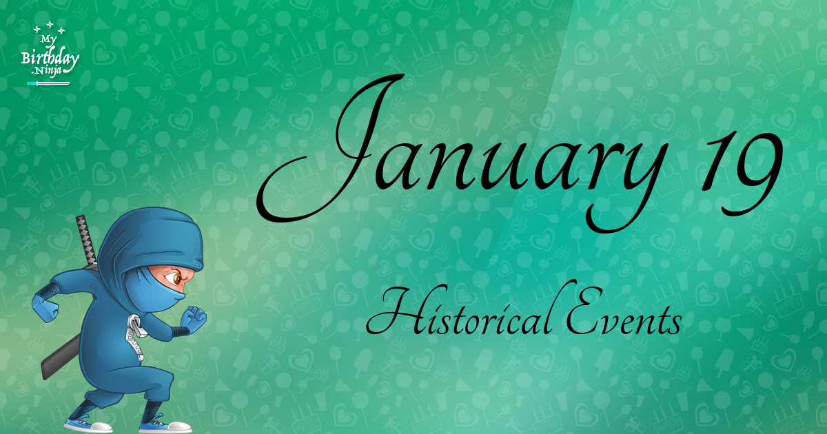 January 19 Events Birthday Ninja Poster