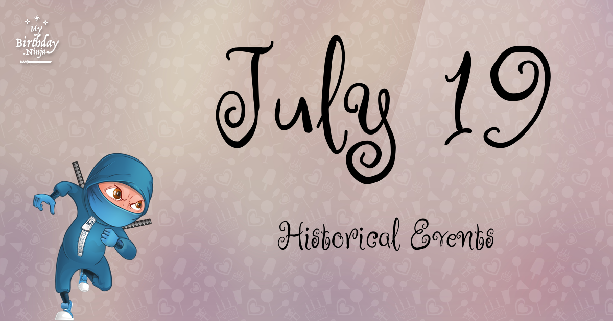 July 19 Events Birthday Ninja Poster