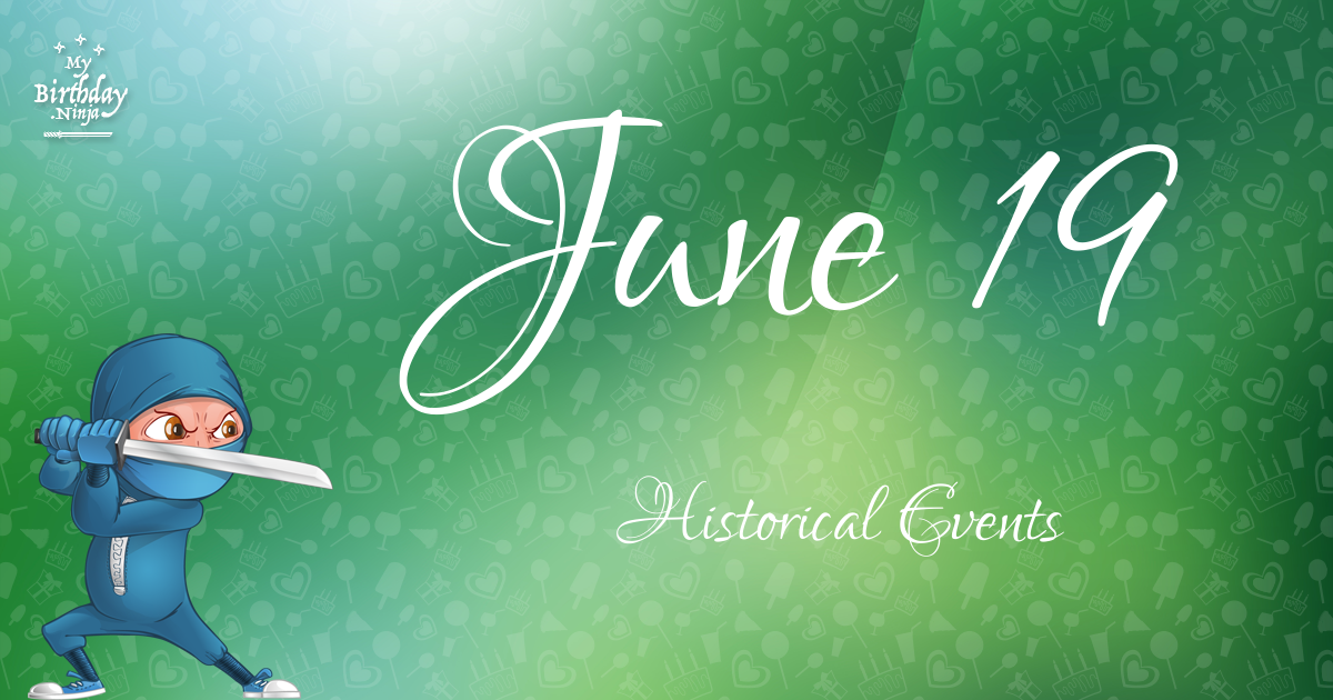 June 19 Events Birthday Ninja Poster