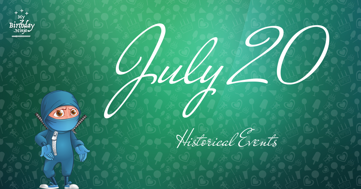 July 20 Events Birthday Ninja Poster