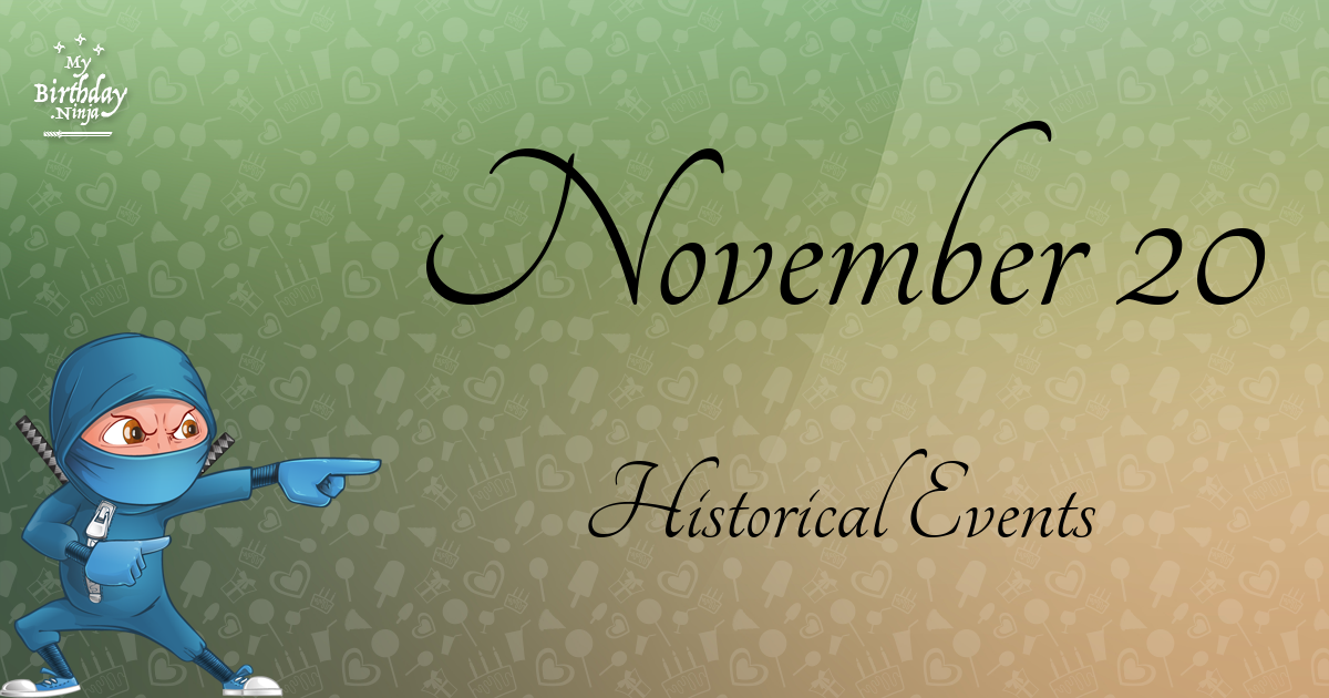 November 20 Events Birthday Ninja Poster
