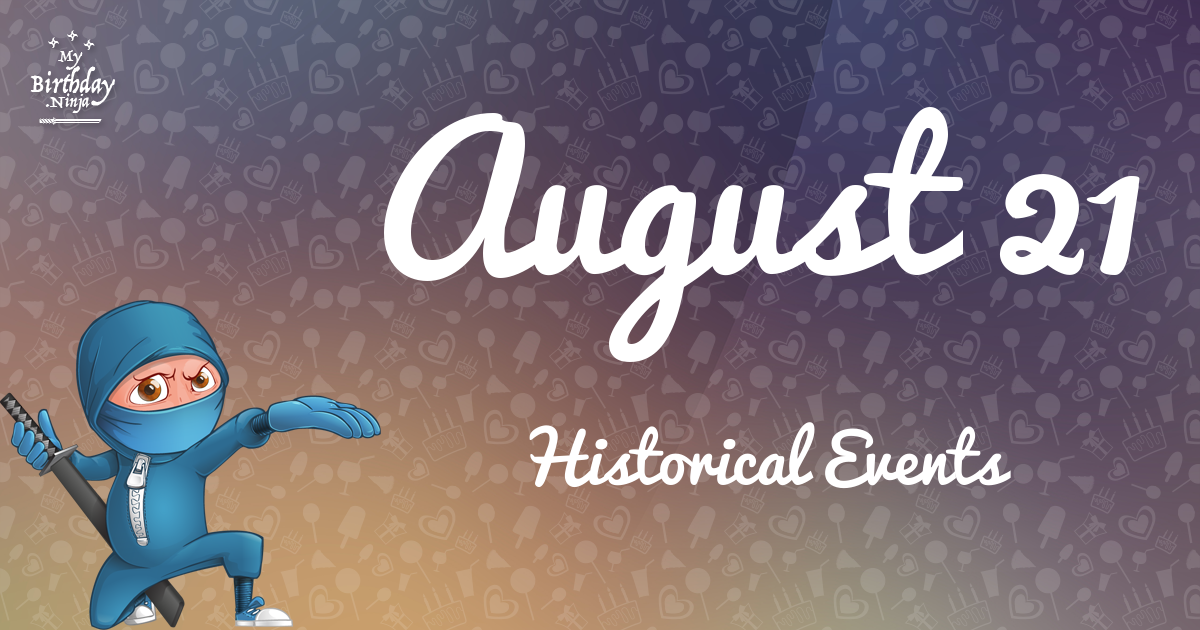 August 21 Events Birthday Ninja Poster