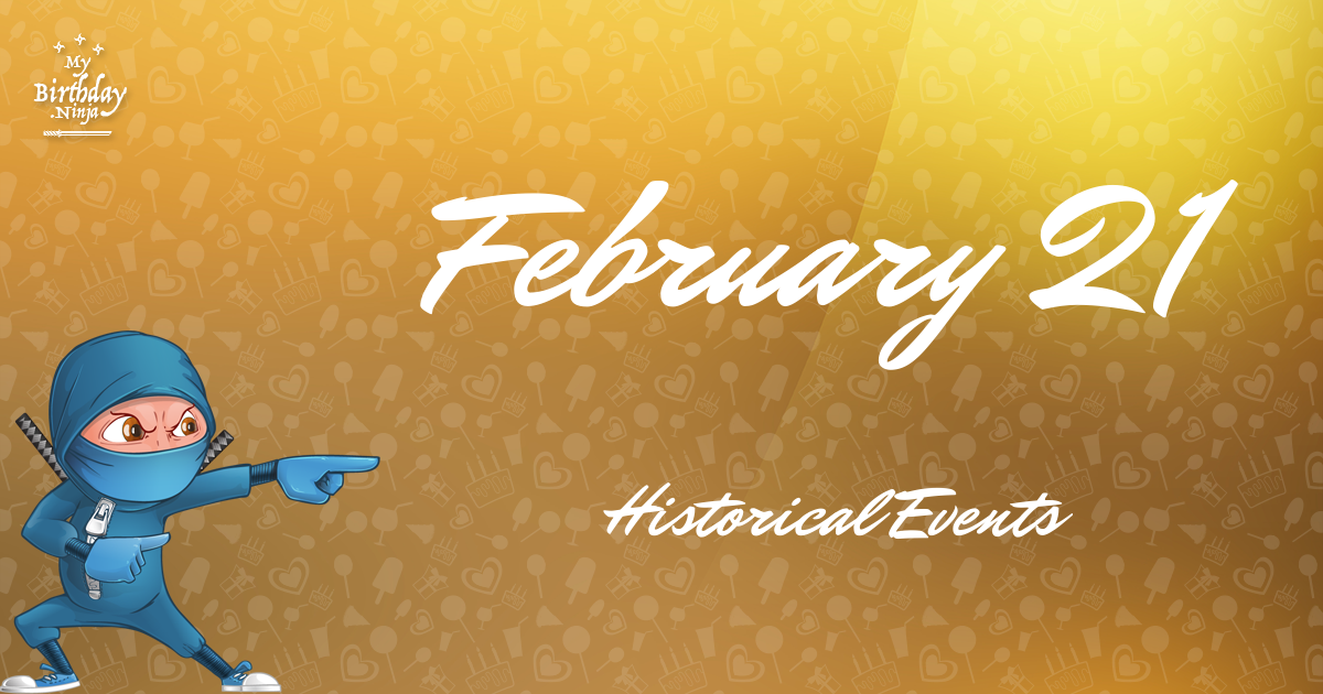 February 21 Events Birthday Ninja Poster