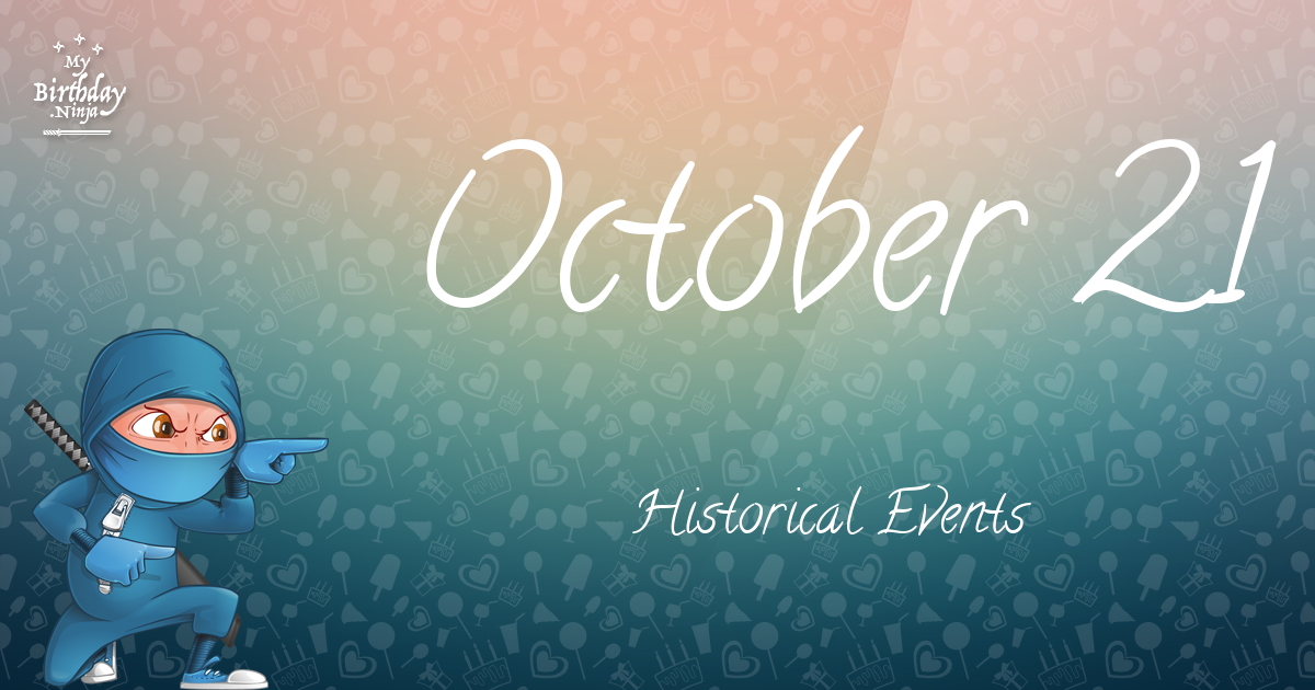October 21 Events Birthday Ninja Poster