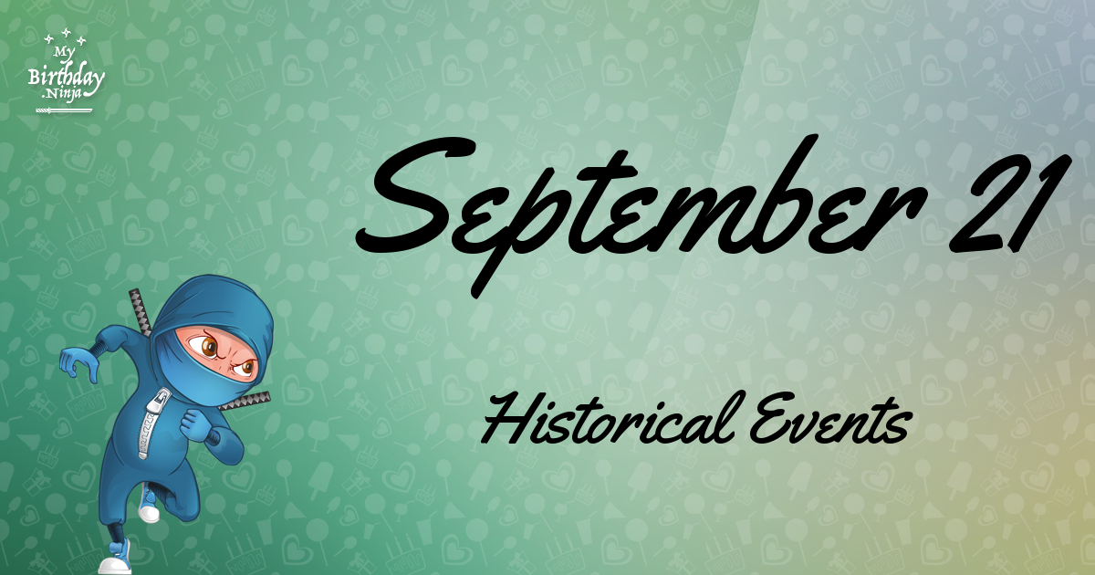 September 21 Events Birthday Ninja Poster