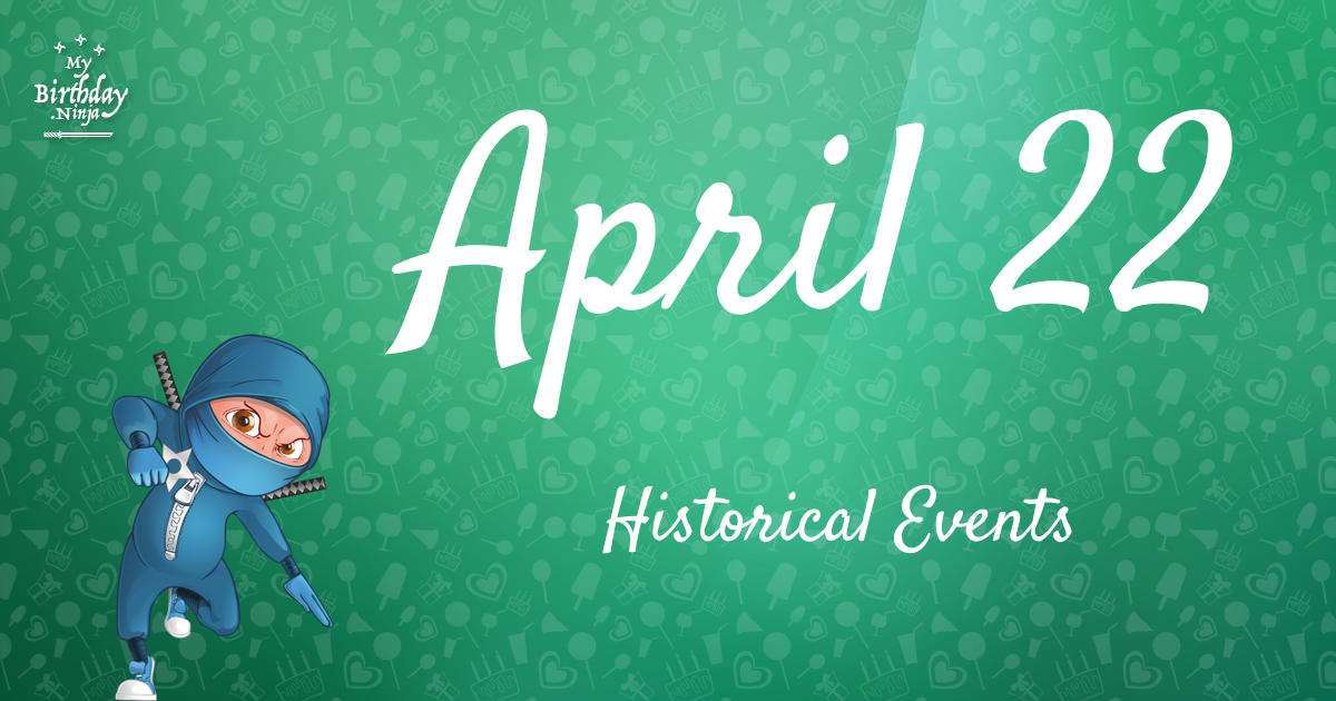 April 22 Events Birthday Ninja Poster