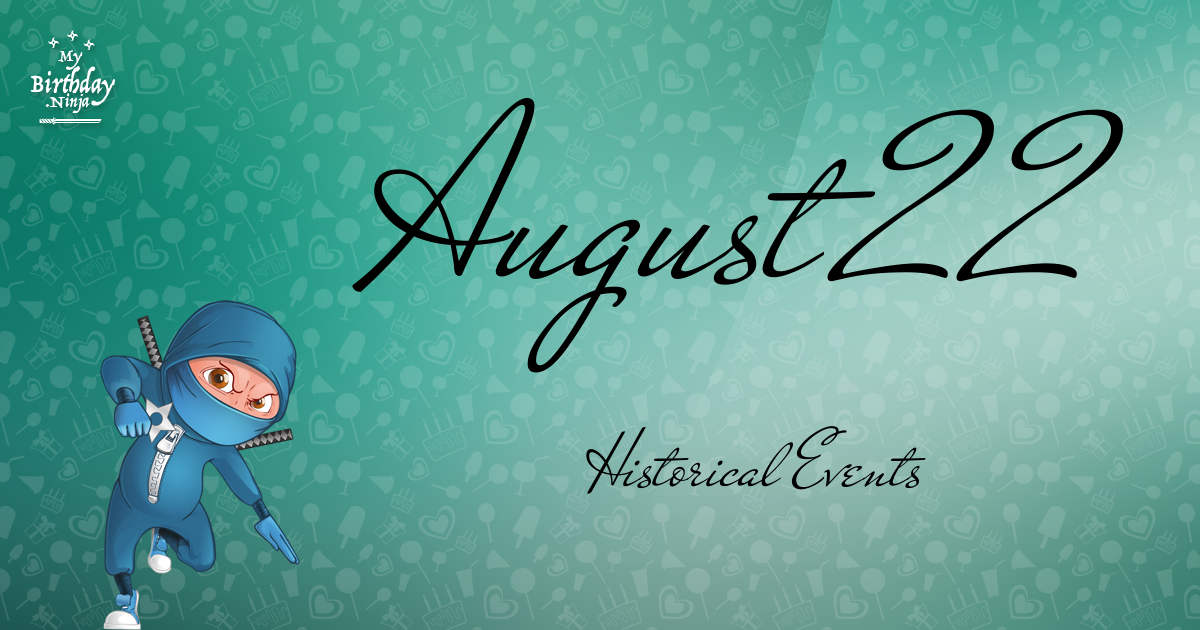 August 22 Events Birthday Ninja Poster