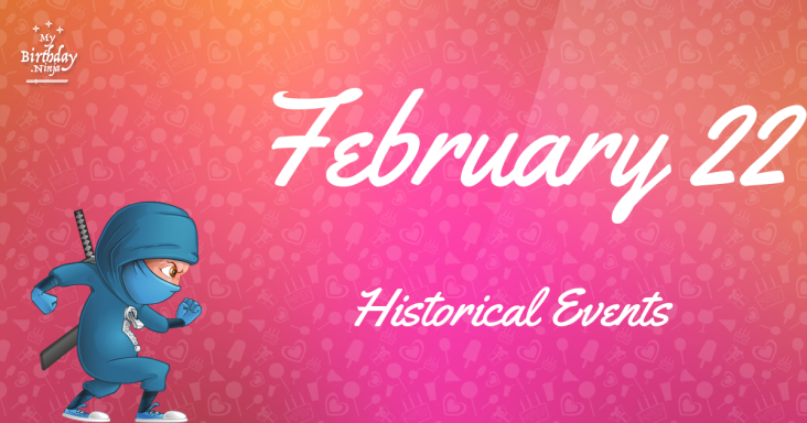 February 22 Birthday Events Poster