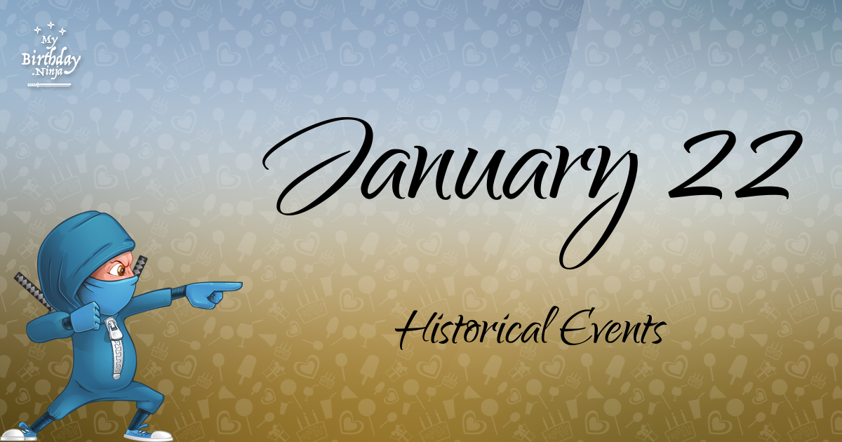 January 22 Events Birthday Ninja Poster