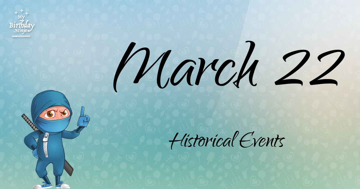 March 22 Events Birthday Ninja Poster